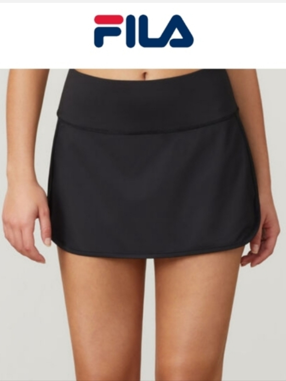 FILA Black 13½" Athletic Skort XS Performance Active Tennis Golf
